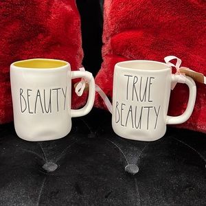 Rae Dunn Beauty and the Beast mugs